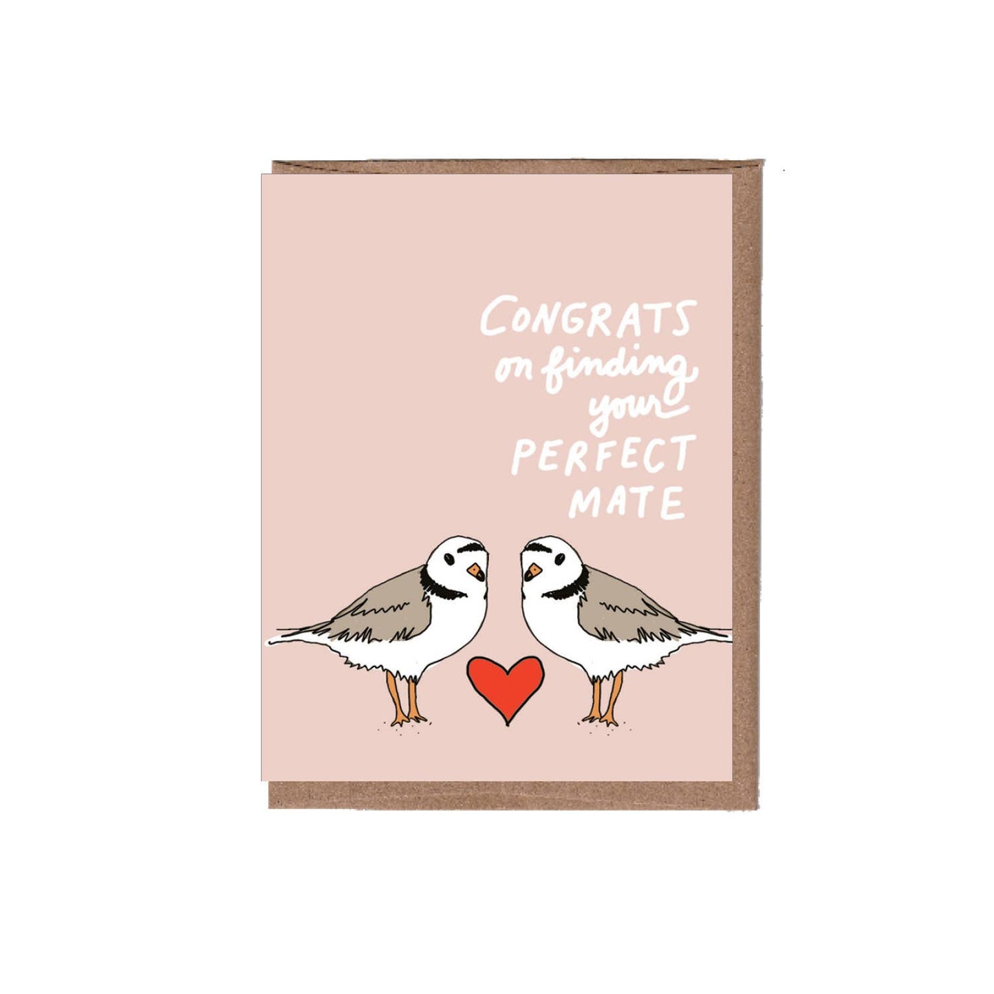 Piping Plover Wedding Greeting Card