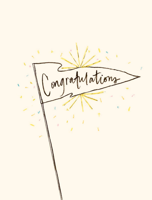 Congratulations Pennant Card