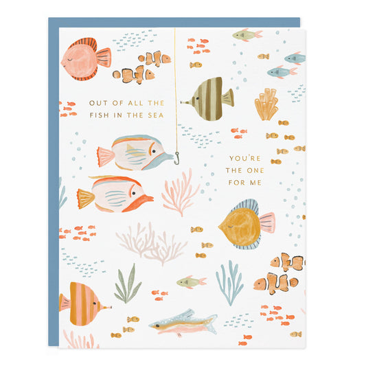 Fish In Sea Love Card