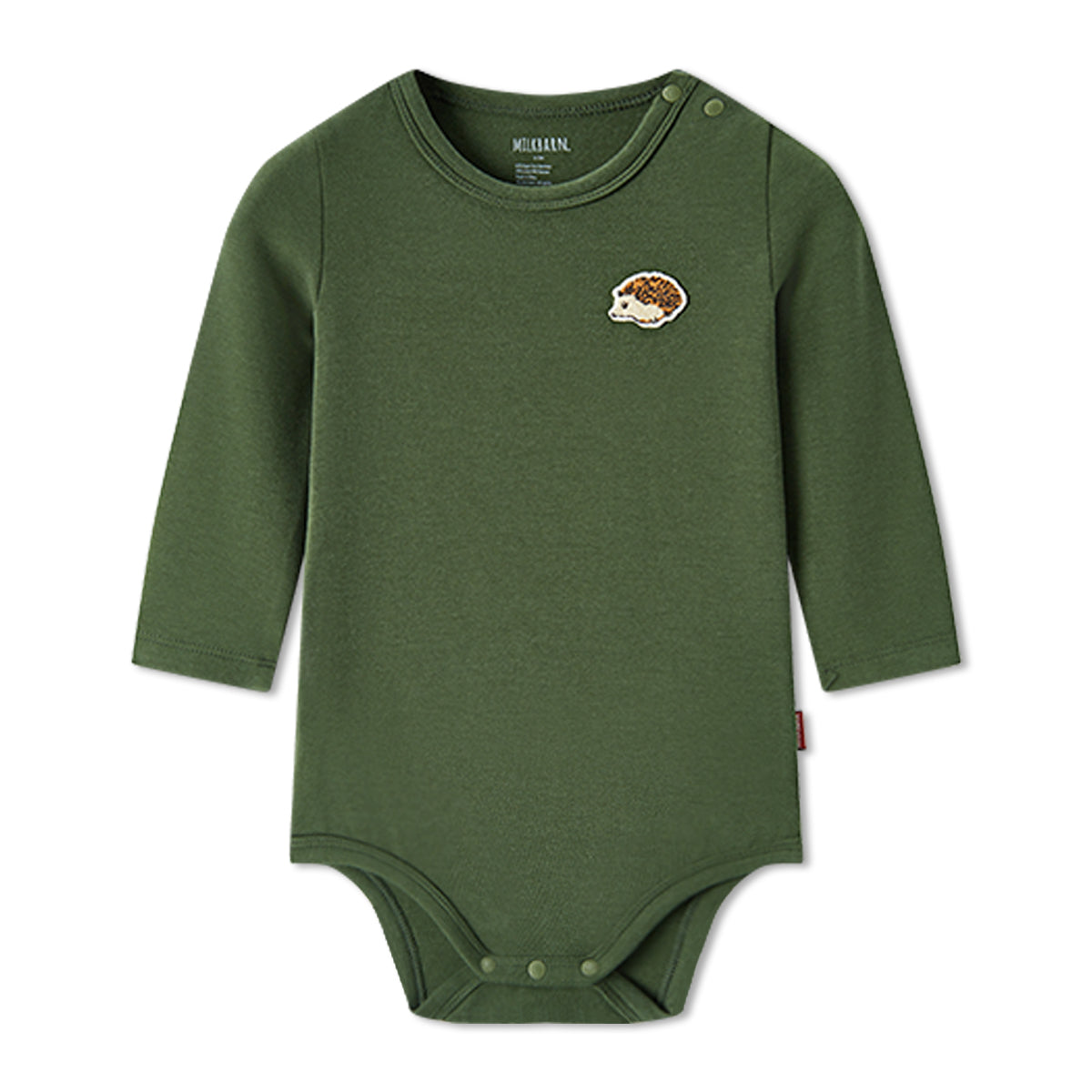 Brushed Long Sleeve One Piece | Dark Green