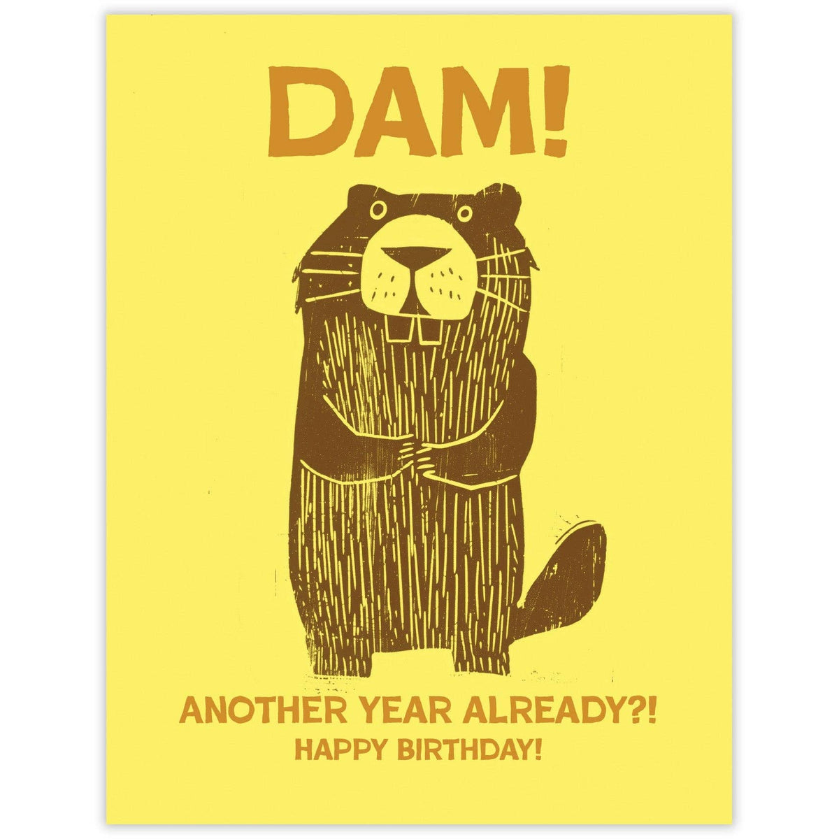 Dam Beaver Birthday Card