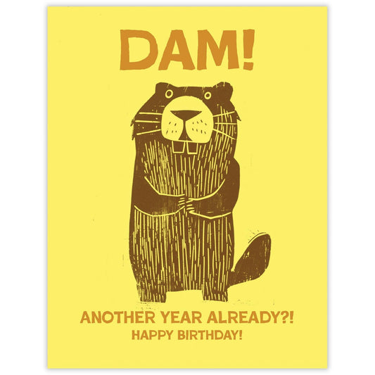 Dam Beaver Birthday Card