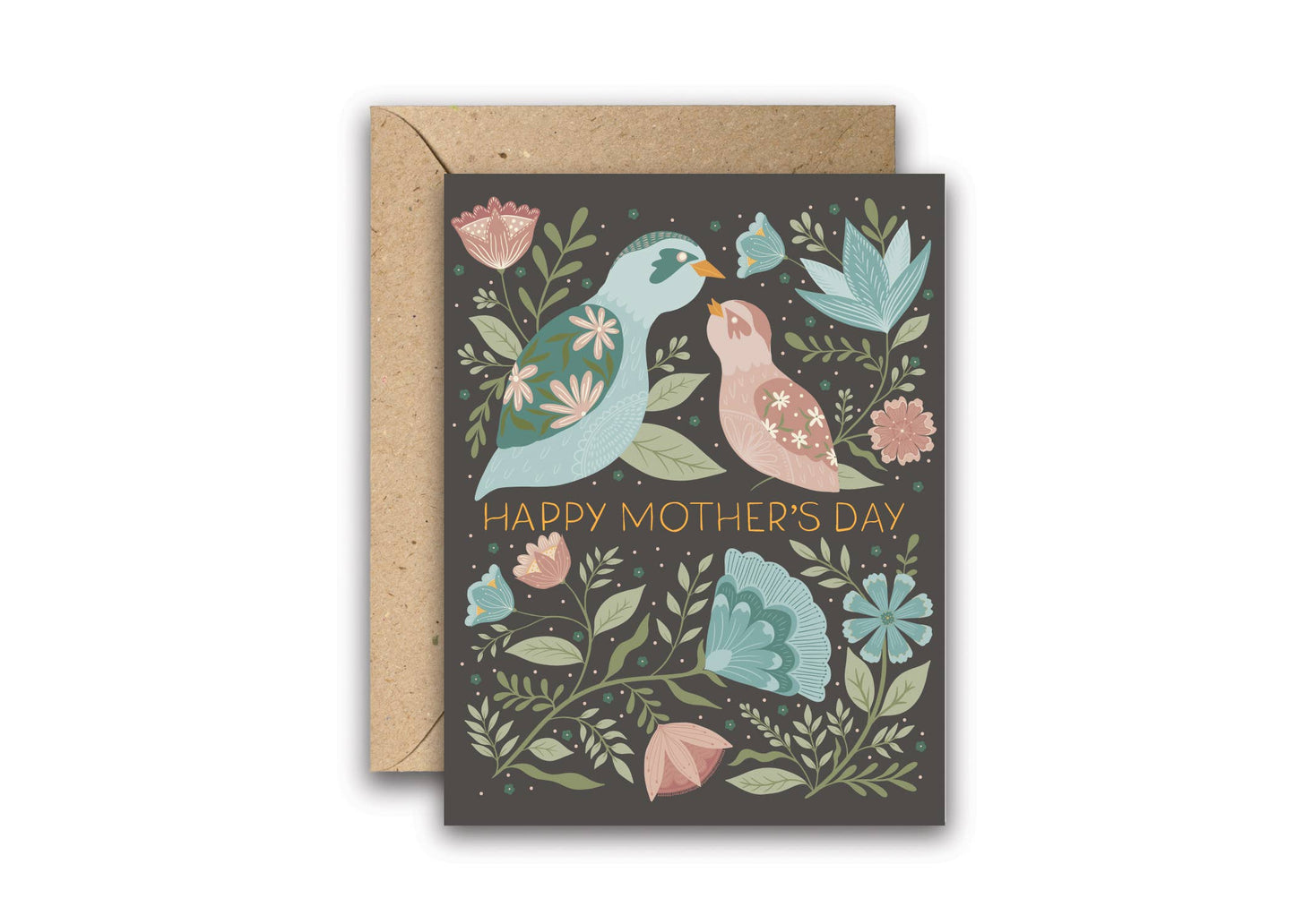 Enchanting Birds Gold Foil Mother's Day Card