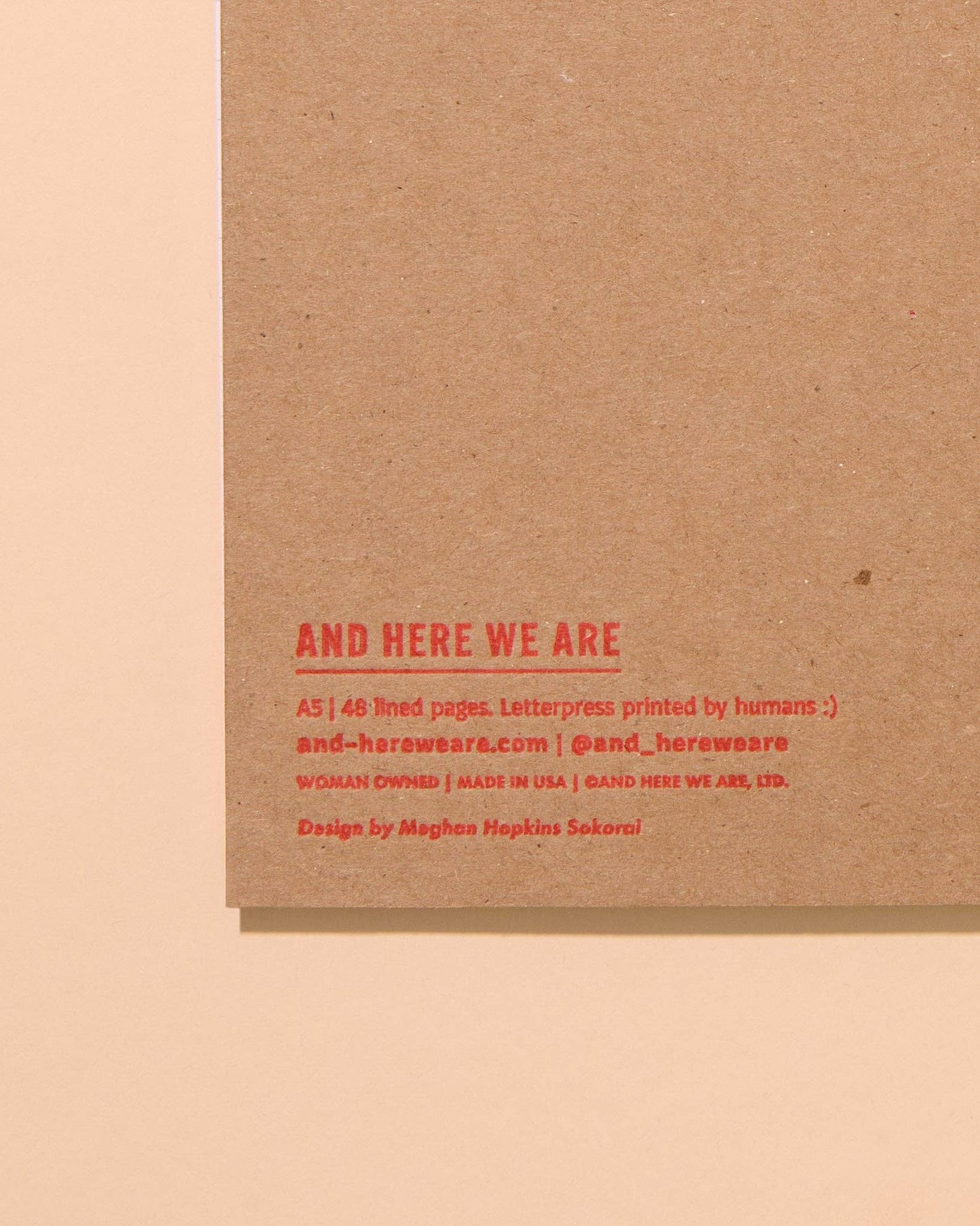 Letterpress A5 Spiral Notebook | Hot Dogs