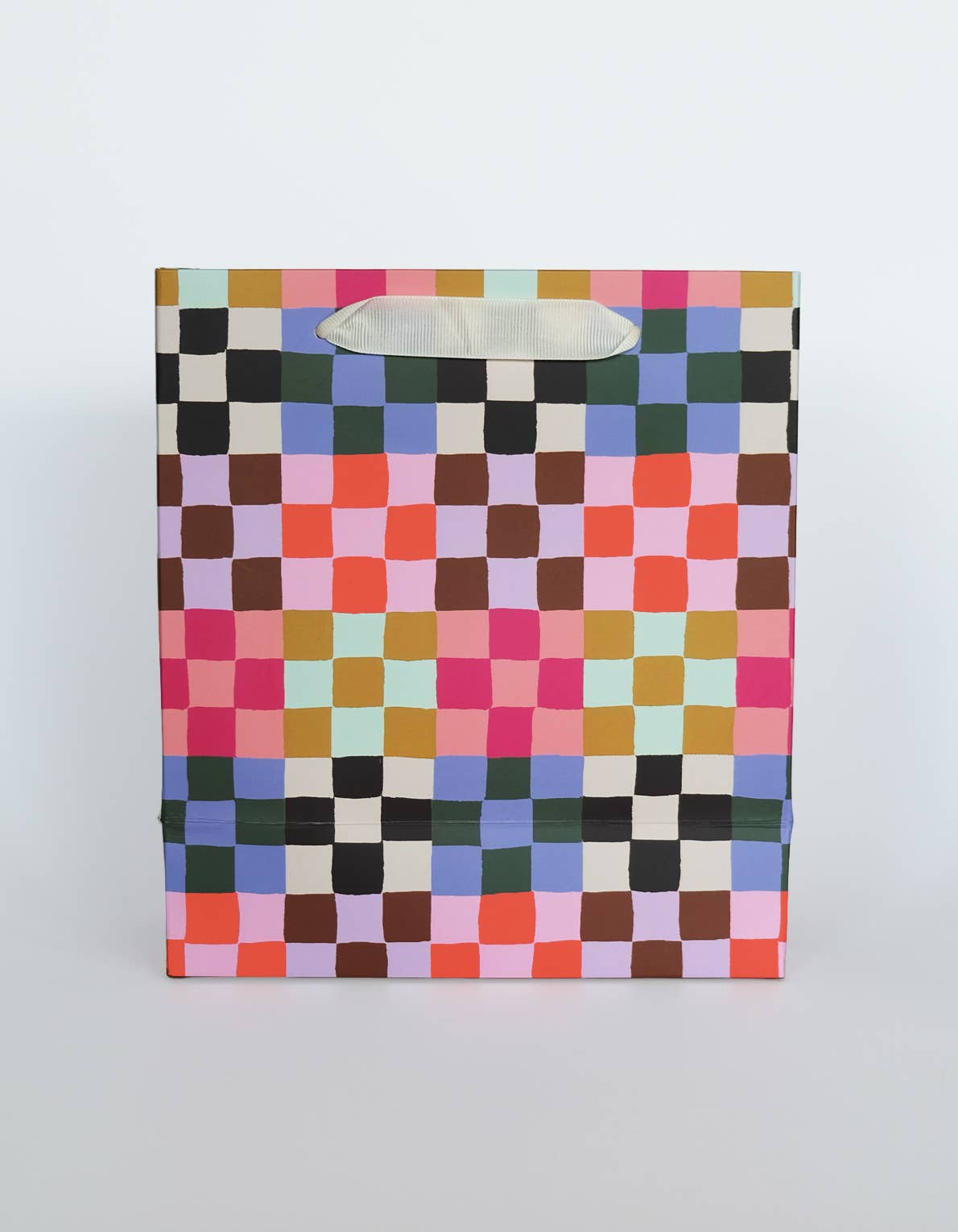 Gift Bag | Rainbow Check Print