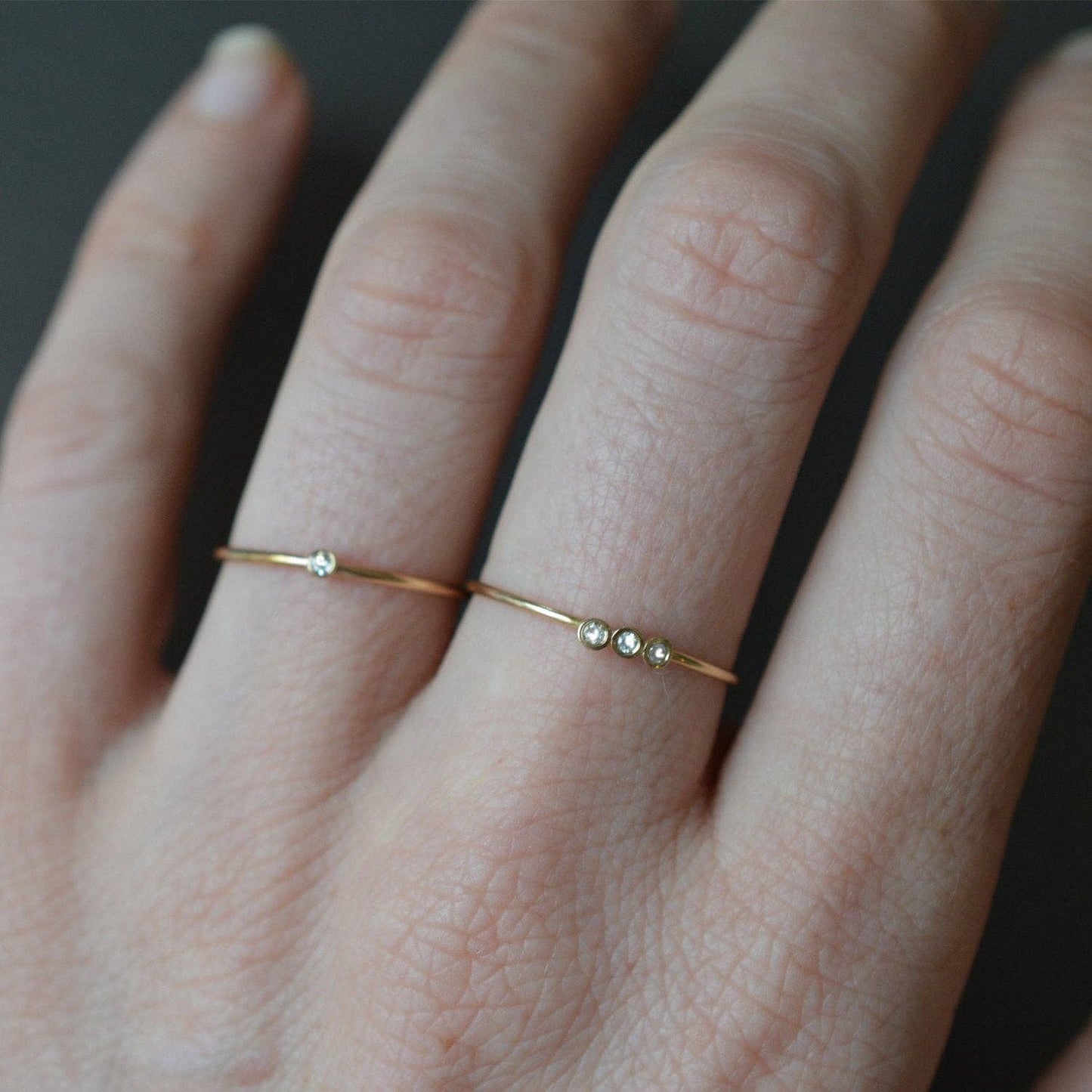 Solo Diamond Ring | 14kt Gold | 8