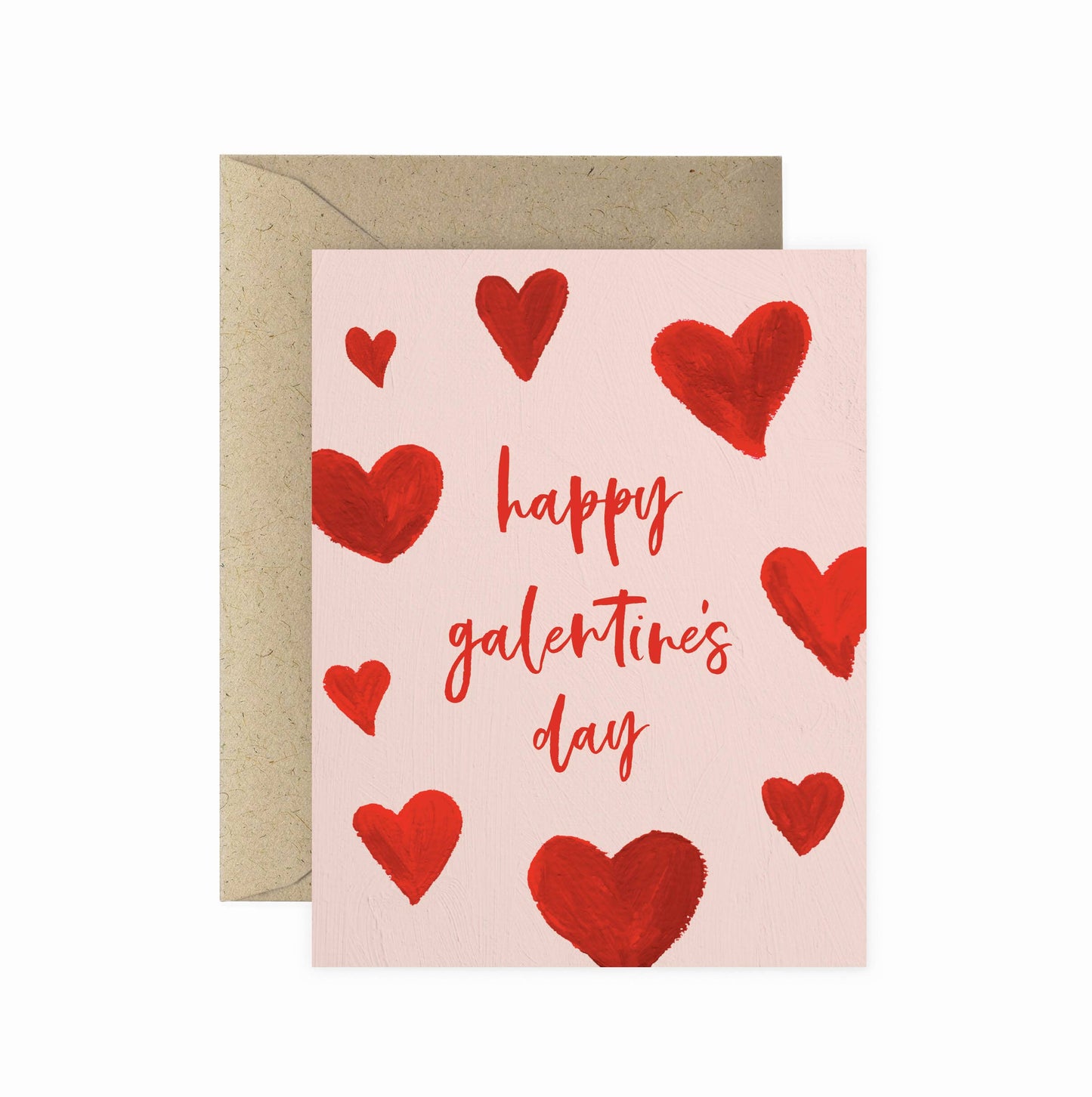 Hearts Galentine's Valentine's Greeting Card | Friendship