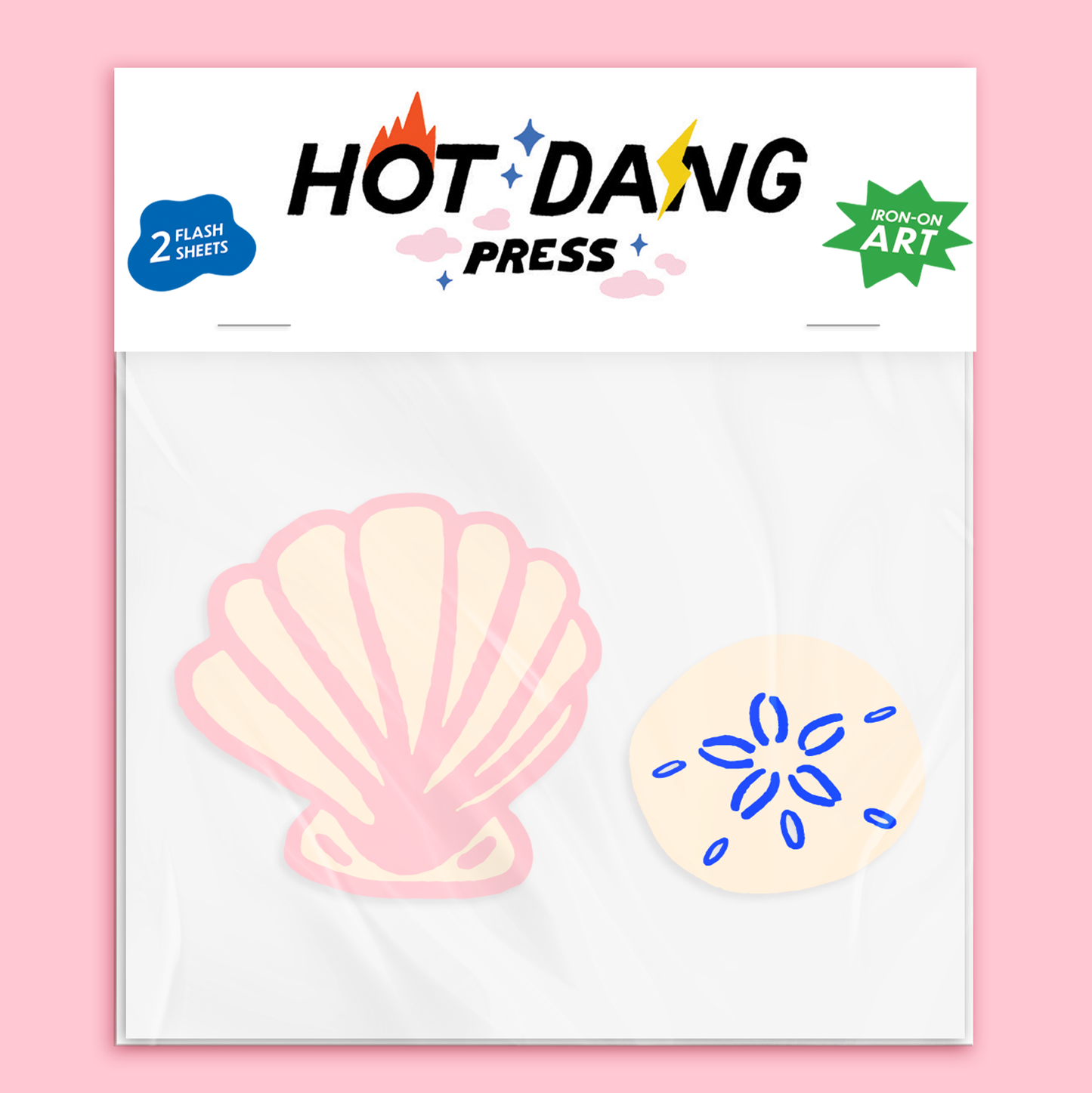Shell & Sand Dollar Buddies Iron-On