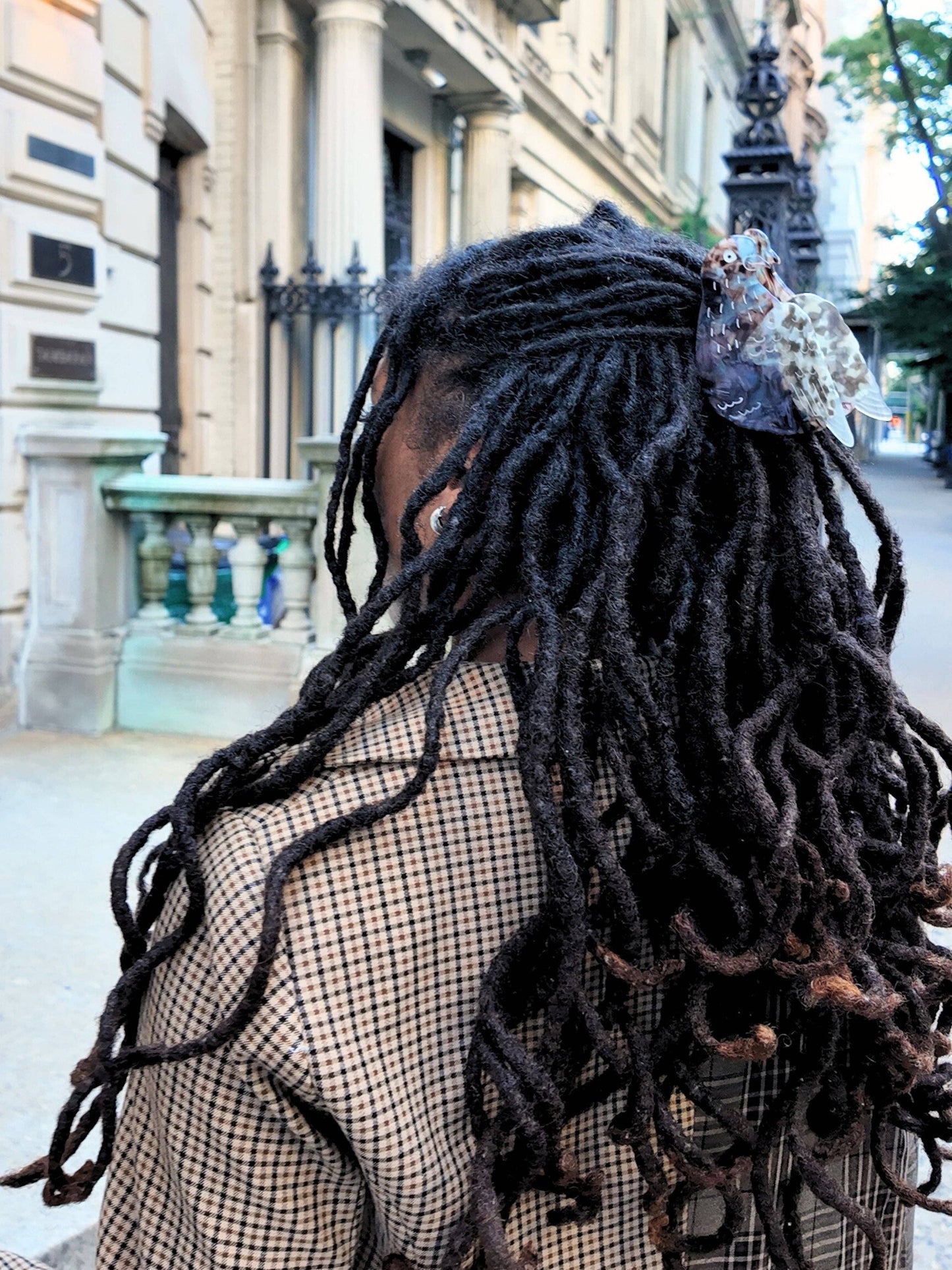 Hand-painted Pigeon Claw Hair Clip | Eco-Friendly