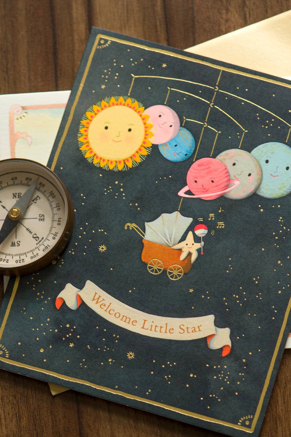 Solar System Baby Greeting Card