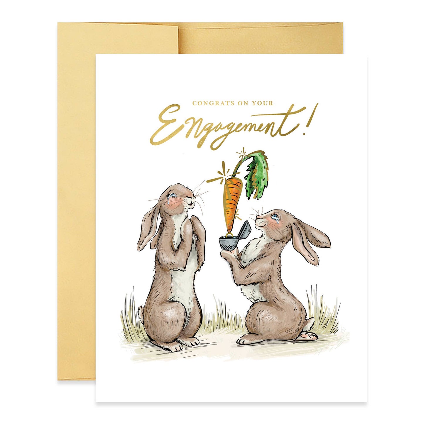 Bunnies Engagement Card