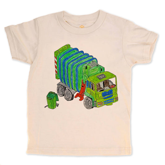 Trash Truck Kids Organic Tee: 4 Toddler