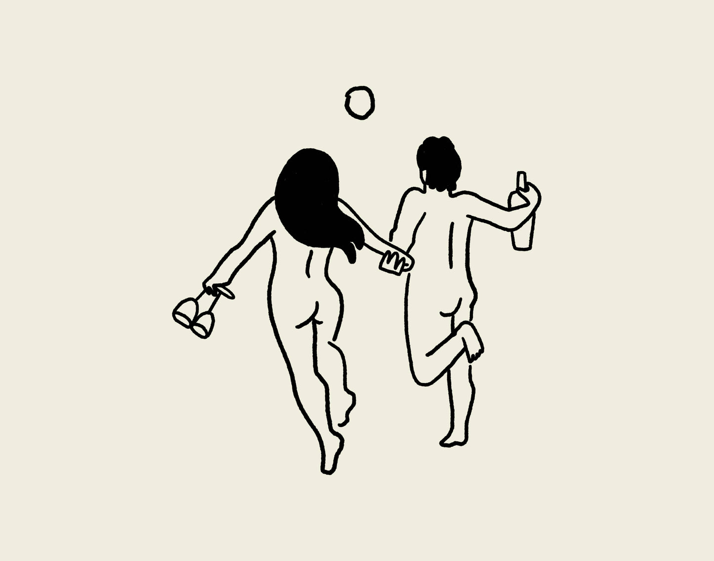 Wine Lovers Minimal Art Print: Medium