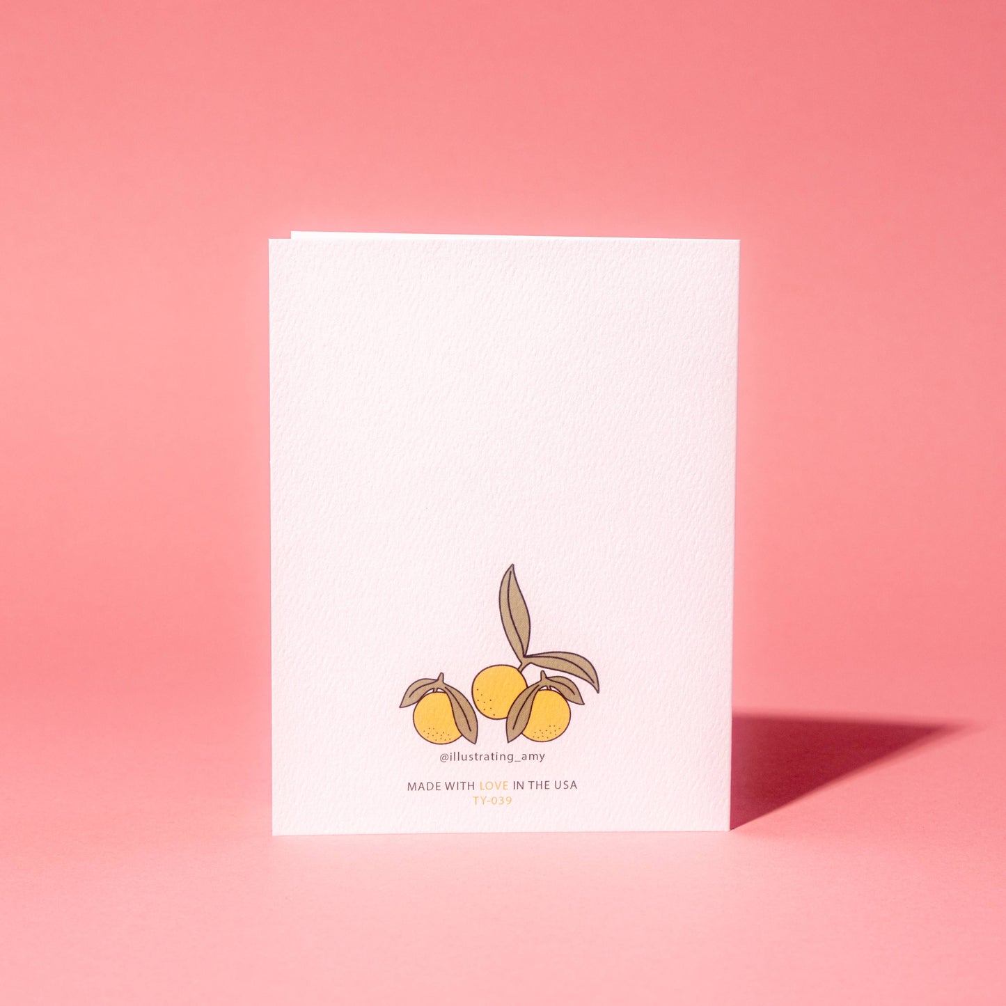 Thank You Oranges Card