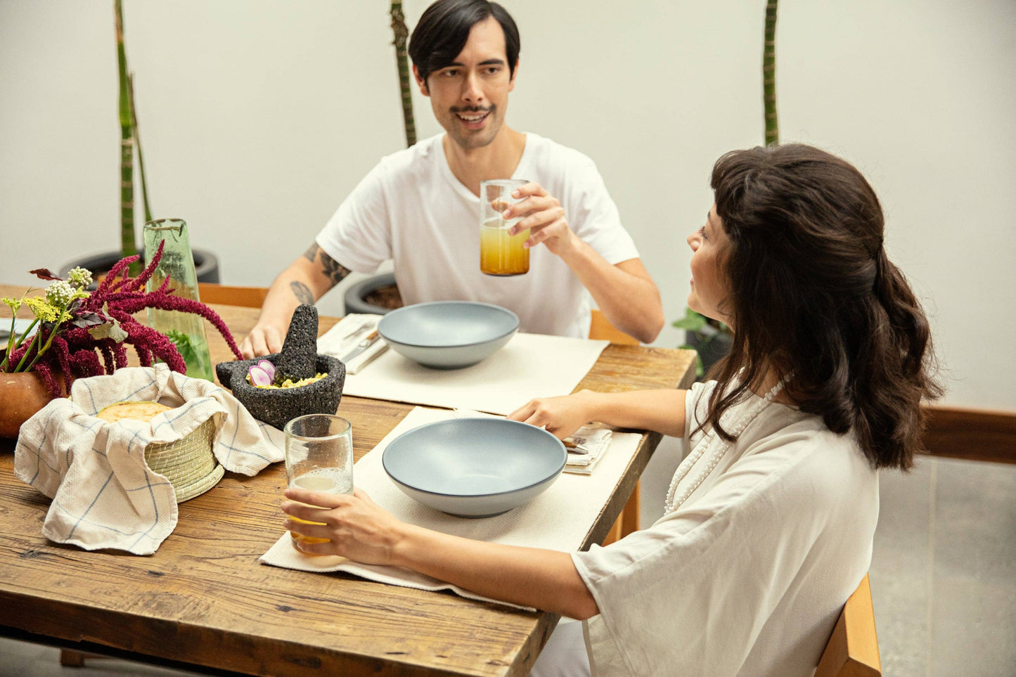 Rustic Placemats, Set of 4: Denim
