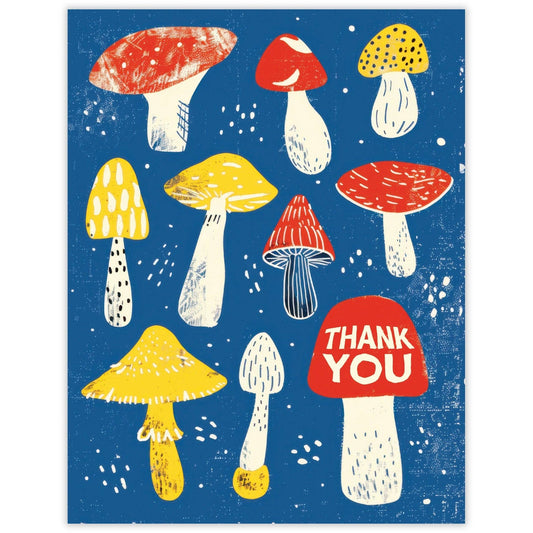 Mushrooms Thank You Card