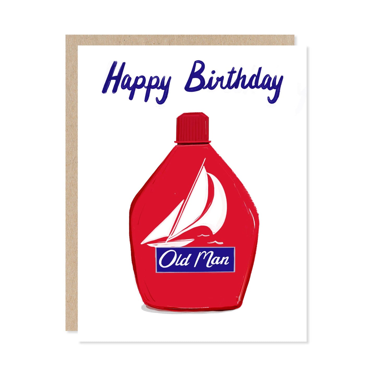 Old Spice Old Man Birthday Card