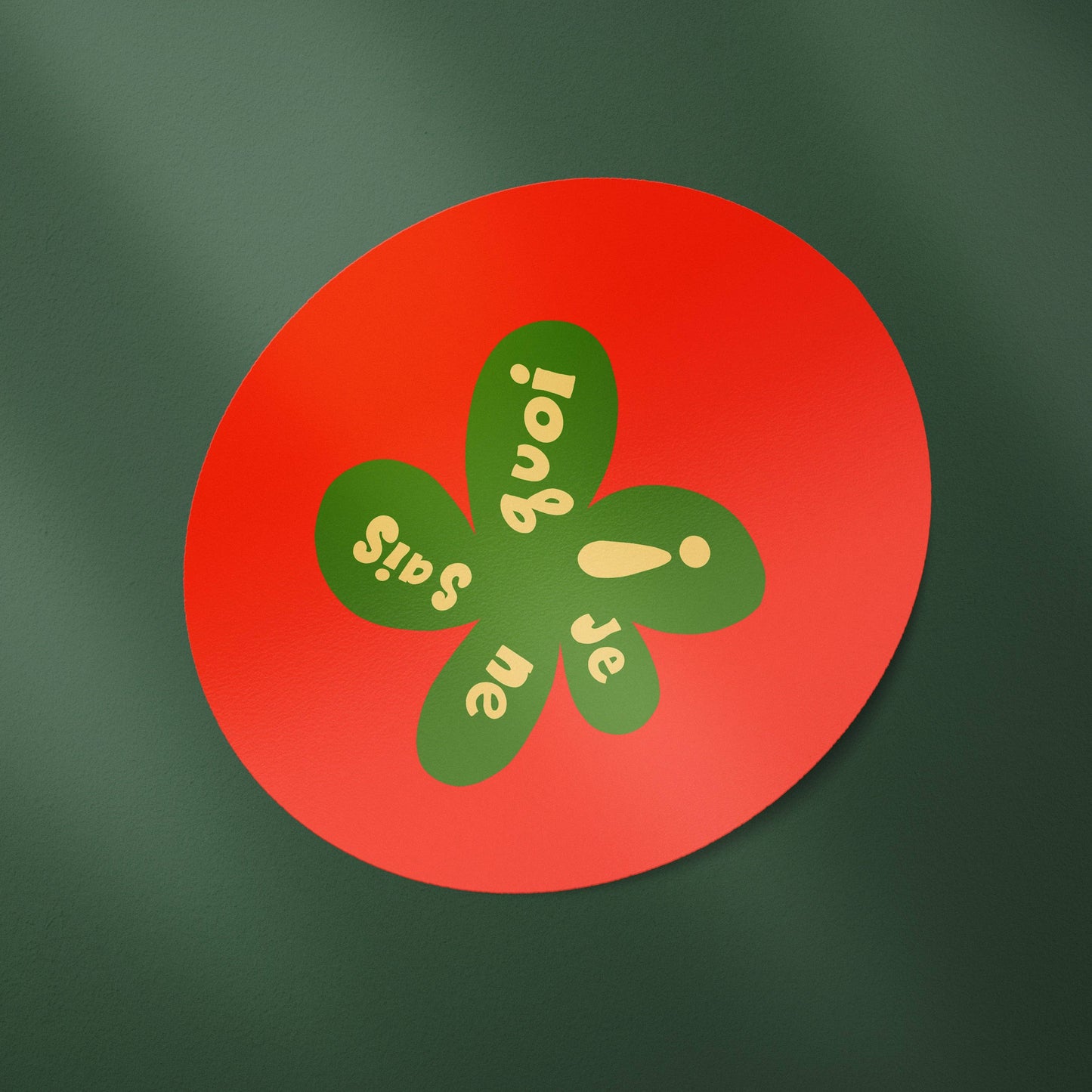 Je Ne Sais Quoi Tomato Sticker