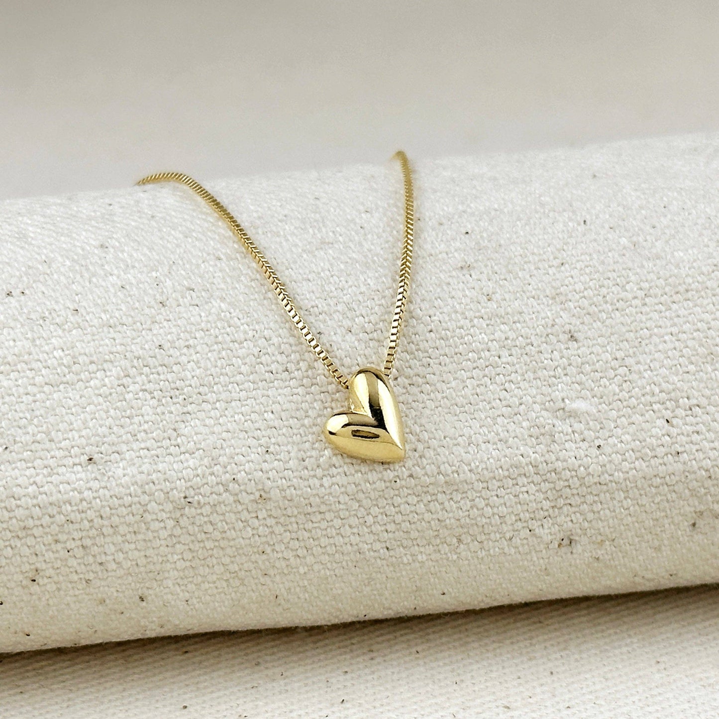 18k Gold Filled Uneven Heart Necklace