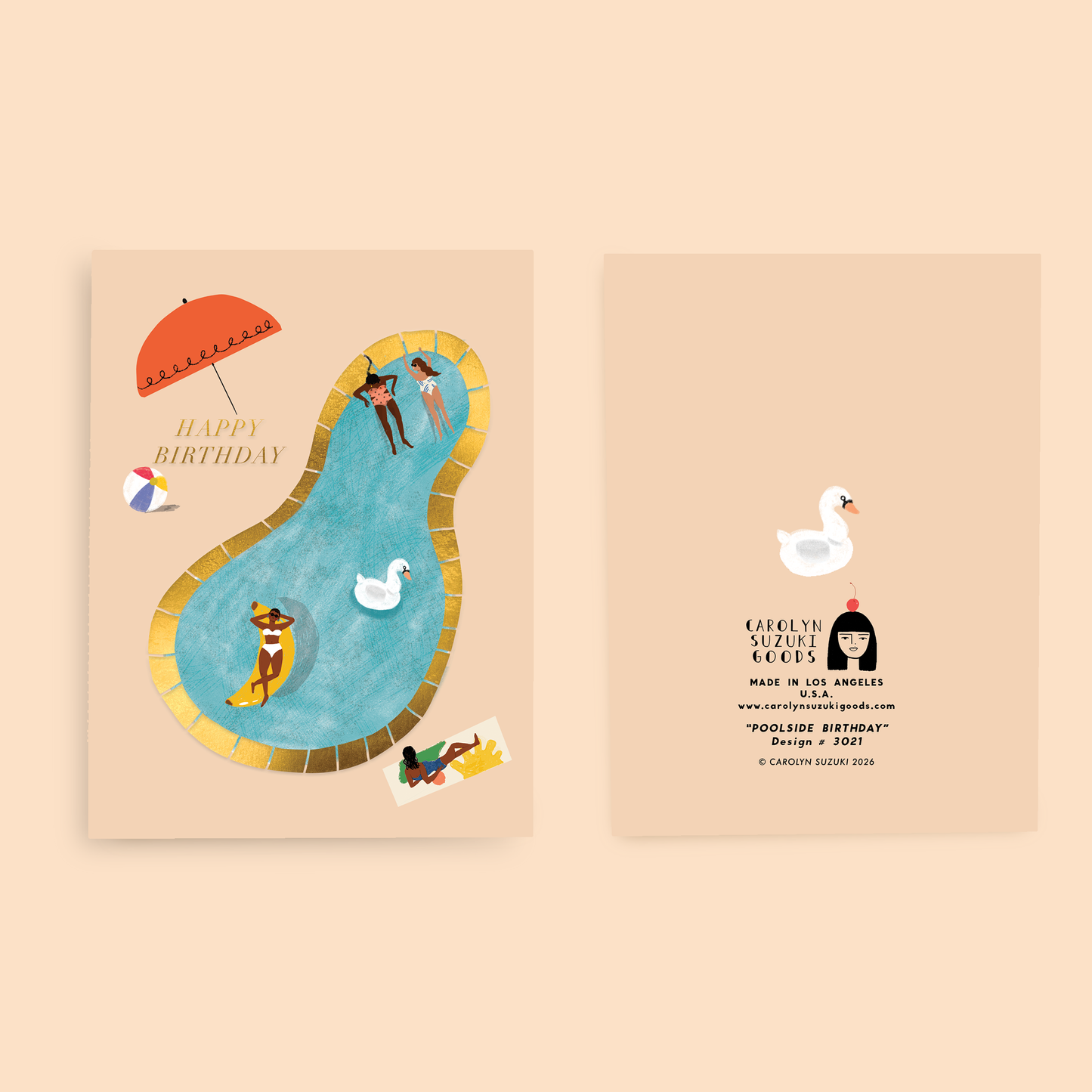 POOLSIDE BIRTHDAY - Birthday Card