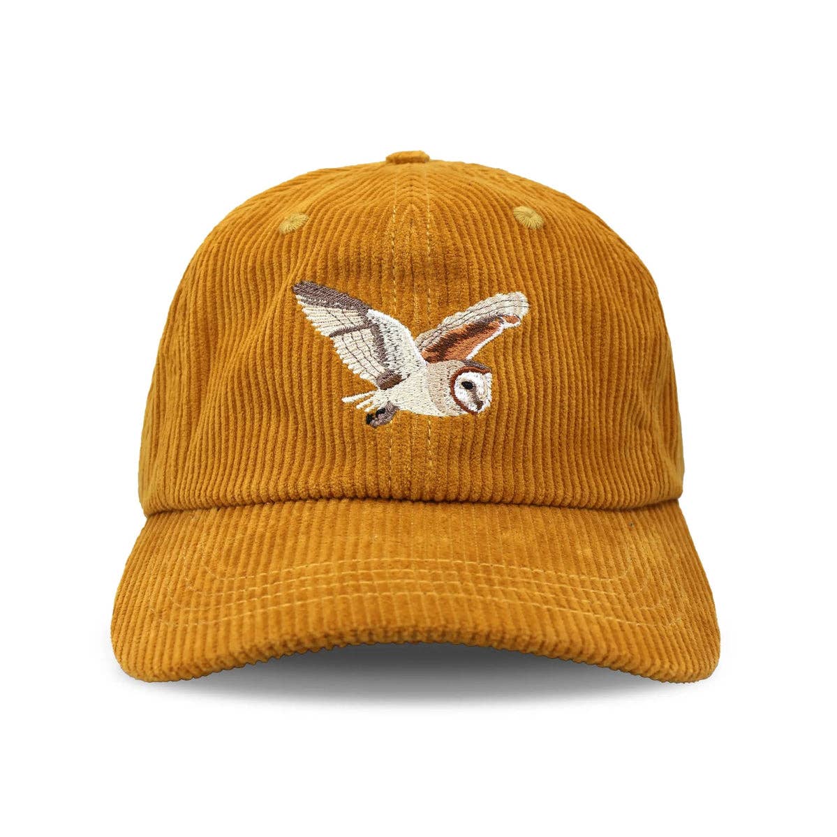 Barn Owl Corduroy Hat: Amber