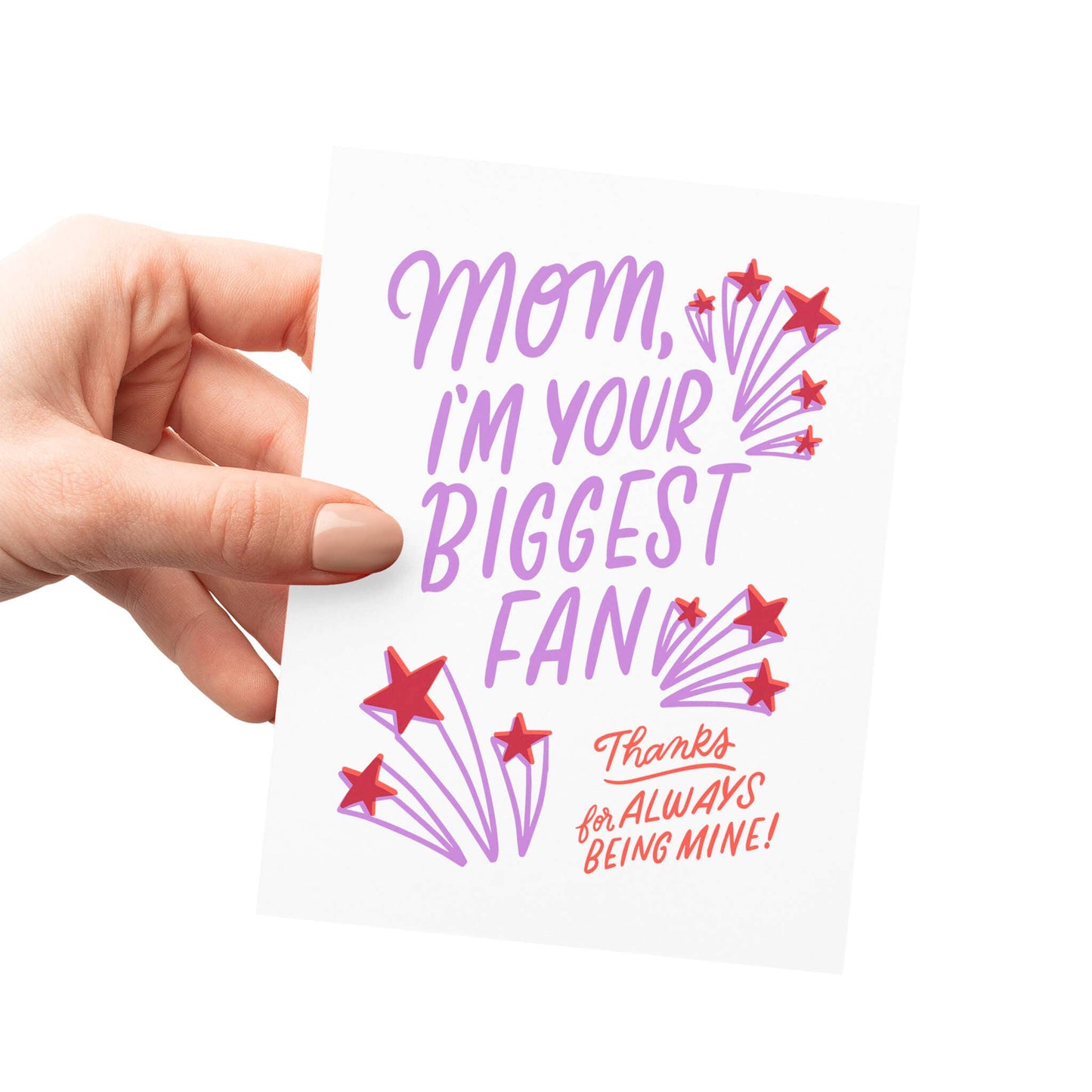 Mom’s Biggest Fan | Fun Letterpress Mother’s Day Card