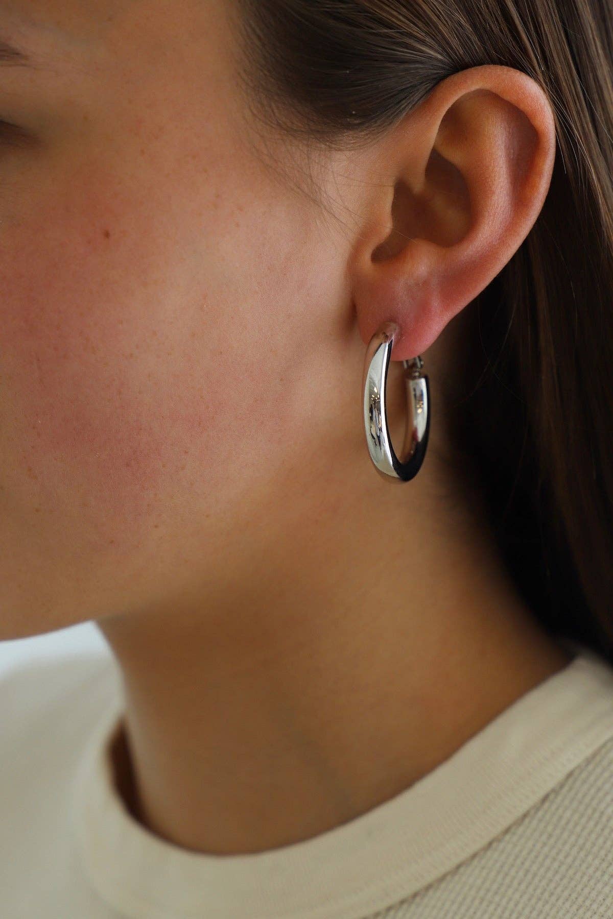 Colette Silver Hoops
