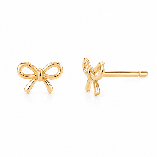Tiny Bow Studs: Single