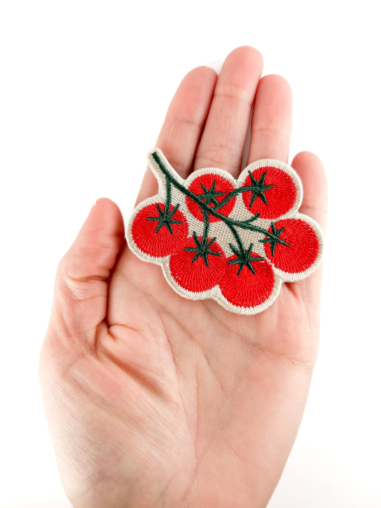 Tomato Vine Embroidered Patch Garden Lover Iron On Patch