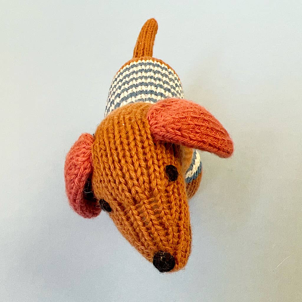 Dog Baby Rattle | Blue