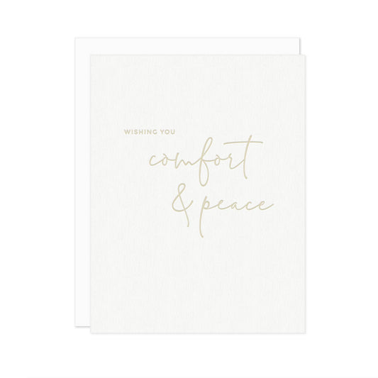 Comfort and Peace Sympathy Card