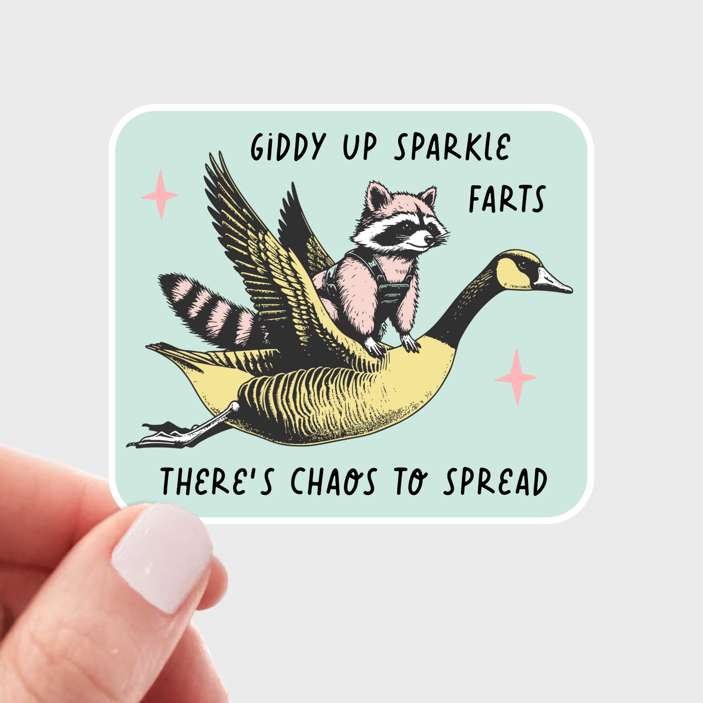 Giddy Up Sparkle Farts Sticker