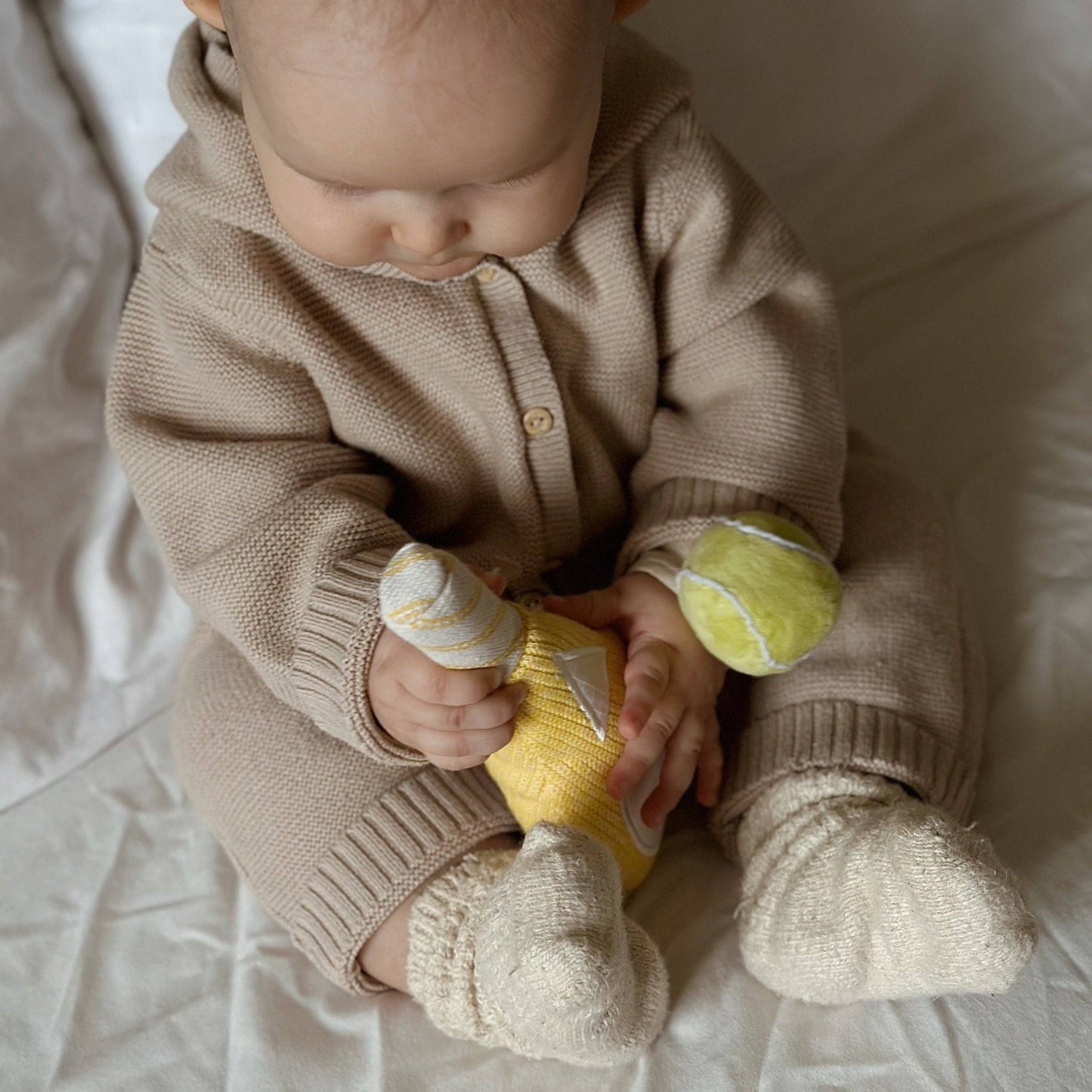 Tennis Baby Wrist Rattle
