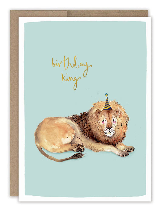 King Lion Birthday Card