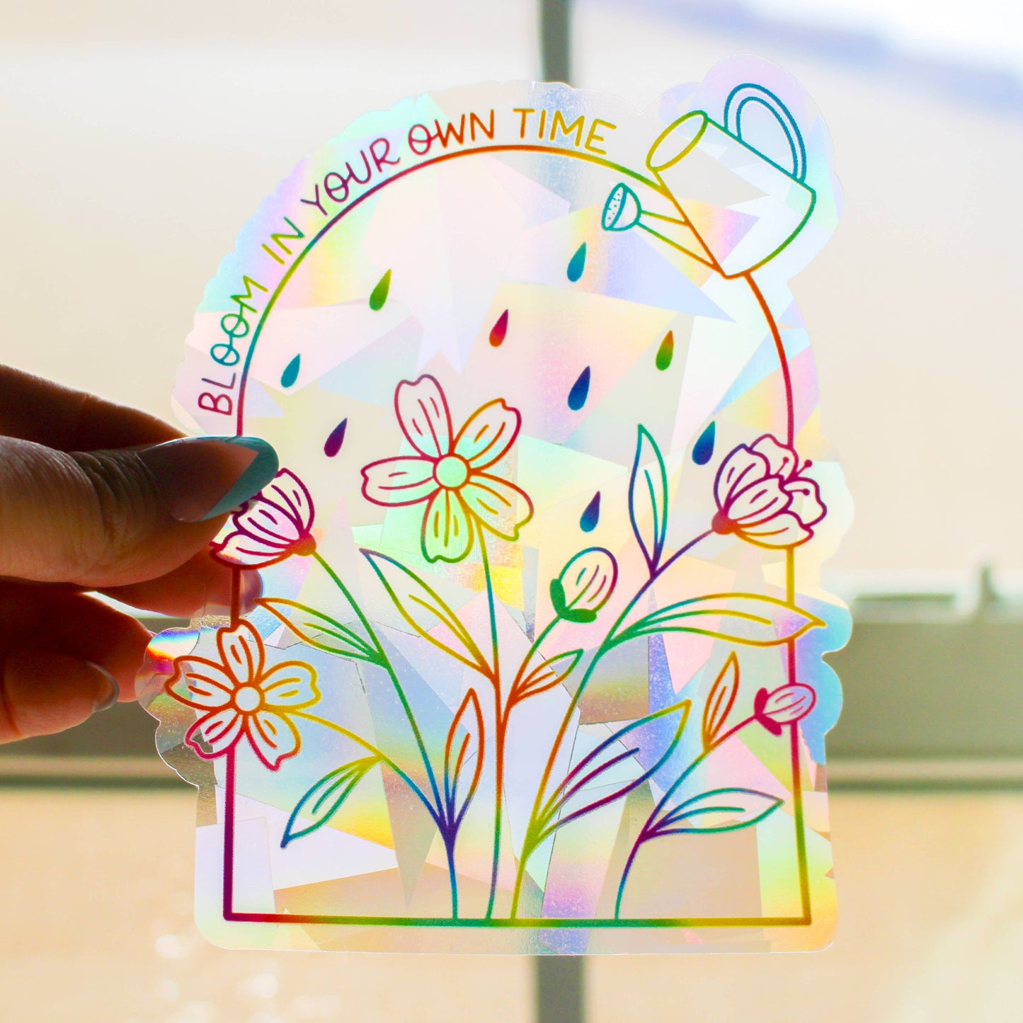 Bloom in Your Own Time Rainbow-Making Suncatcher
