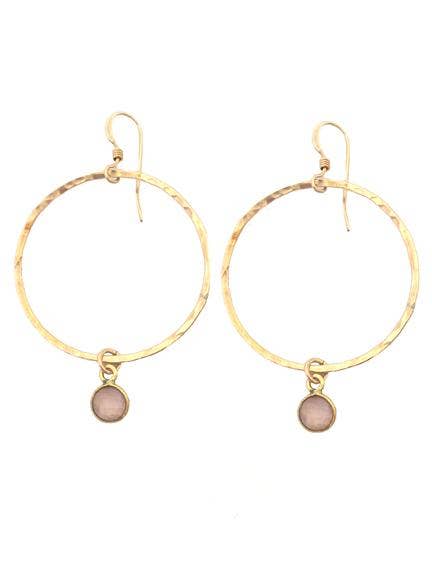 Viv Earrings | Gold | Clear Quartz