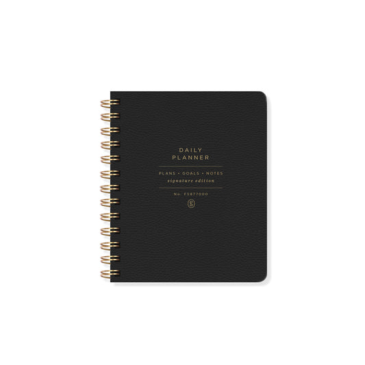 Standard Black Non-Dated Daily Planner