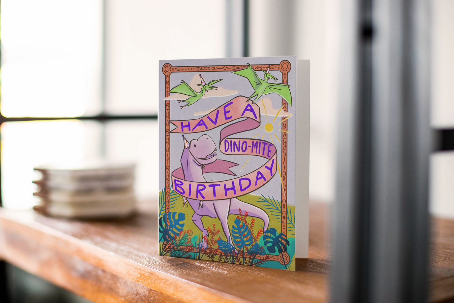 Have A Dino-Mite Birthday Greeting Card