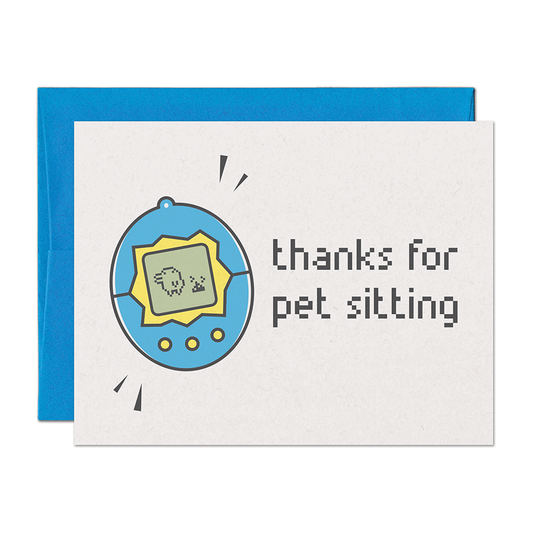 Virtual Pet Sitting Thank You Card
