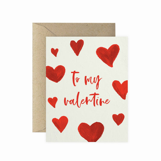 Hearts Valentine's Greeting Card | Love & Friendship