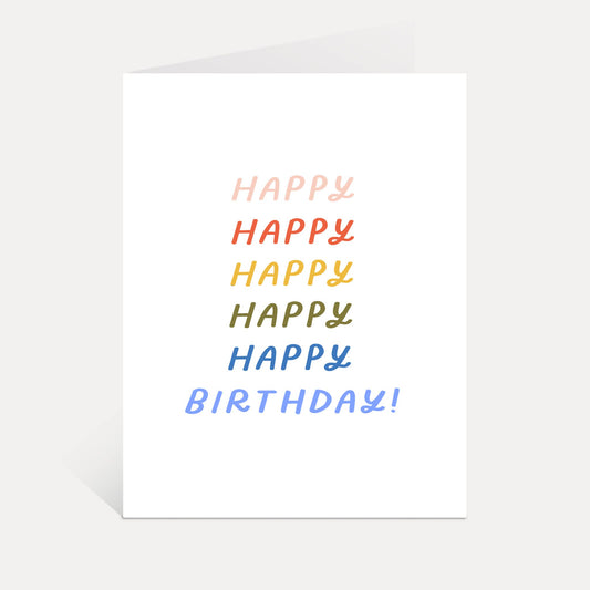 Birthday Rainbow Card
