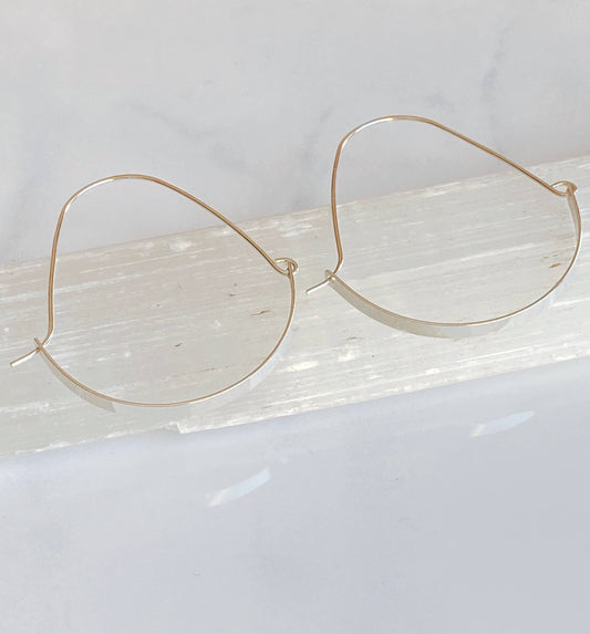 Sleek Swing Hoops | Sterling Silver