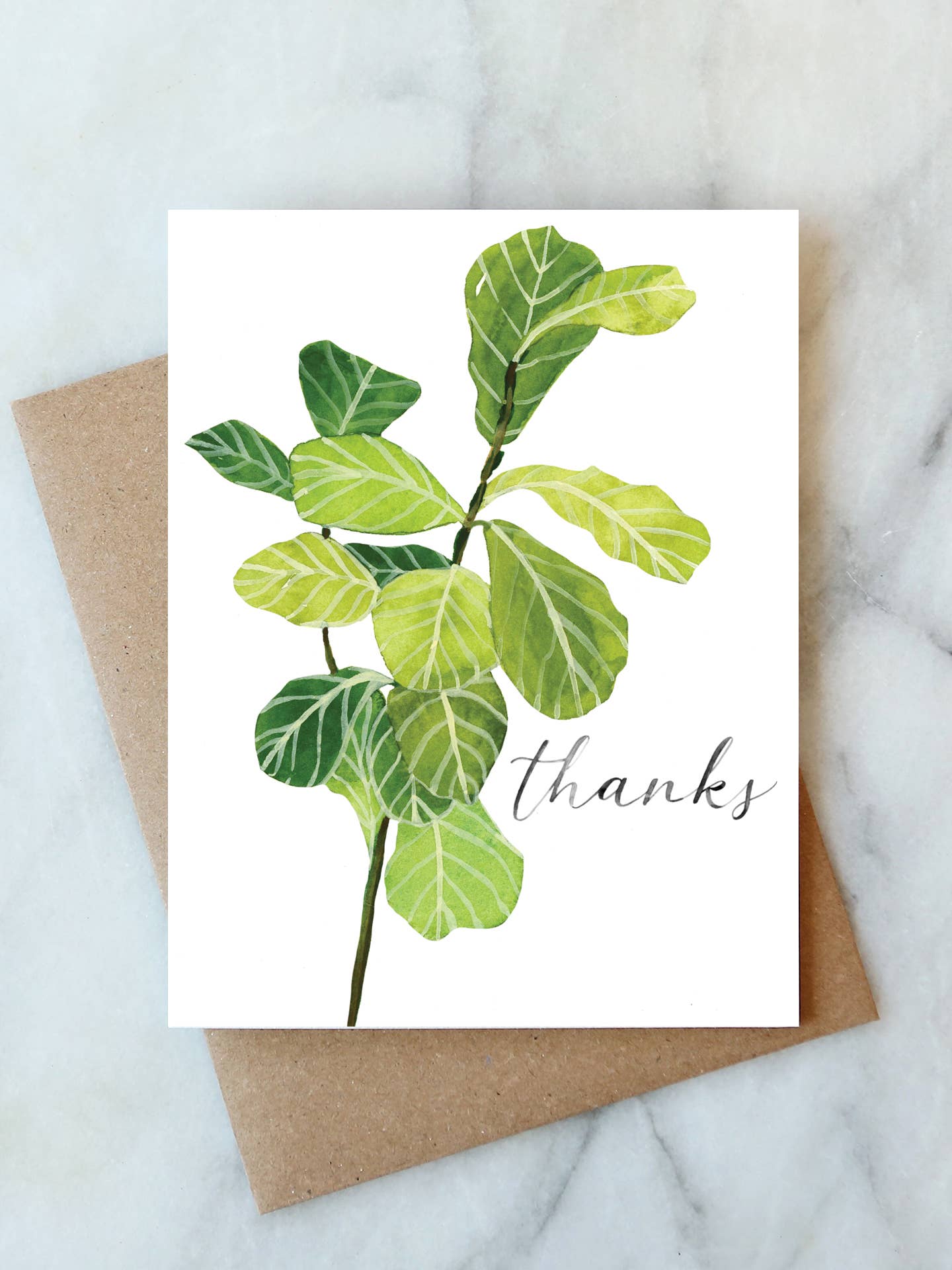 Fiddle Leaf Thank You Card