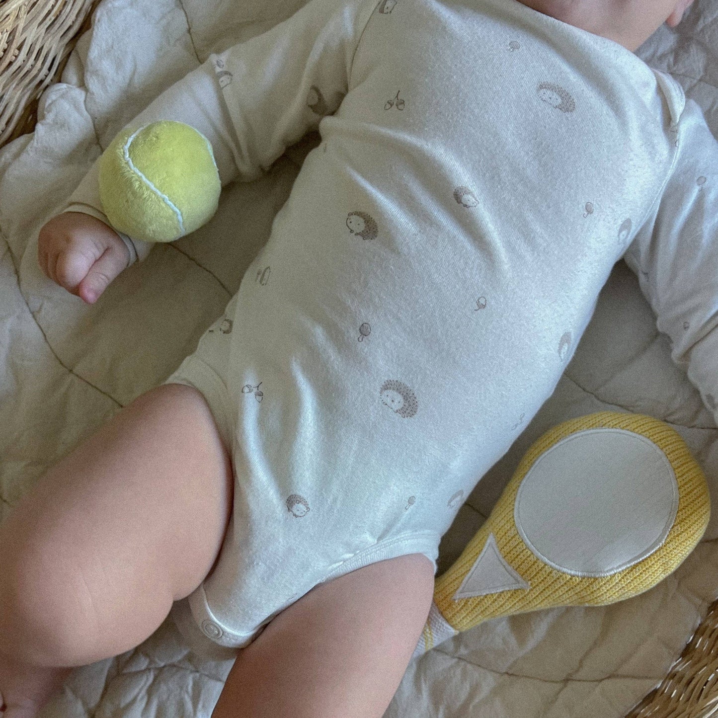 Tennis Baby Wrist Rattle