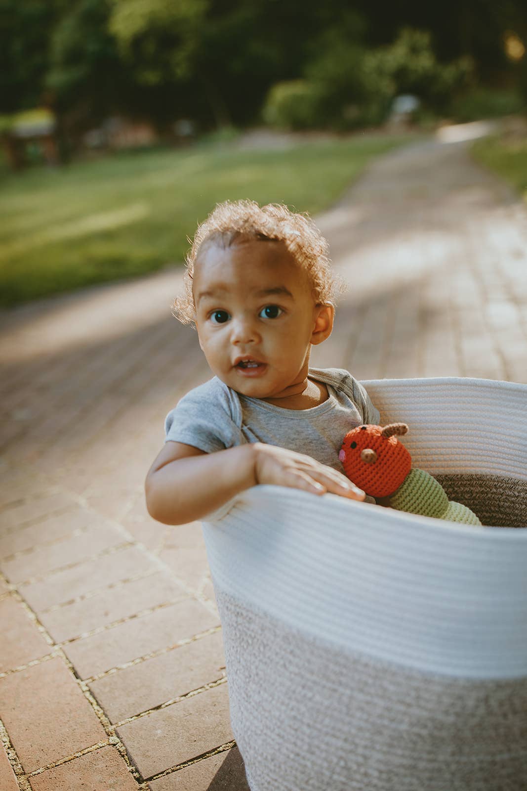 Red Caterpillar Garden Bug Rattle