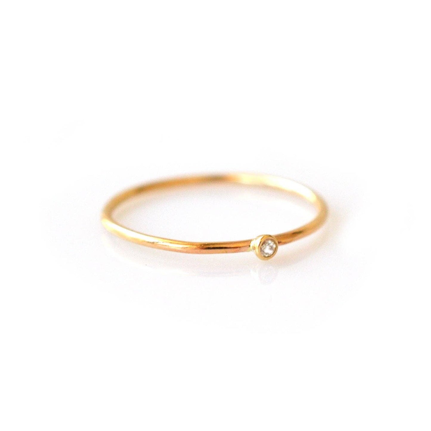 Solo Diamond Ring | 14kt Gold | 8