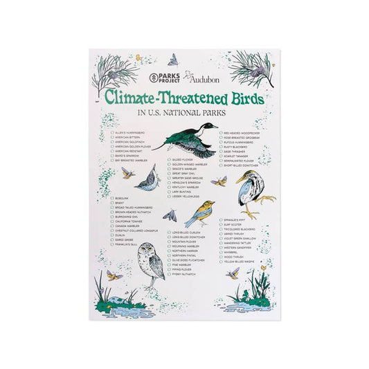 Parks Project x Audubon Bird Checklist Poster