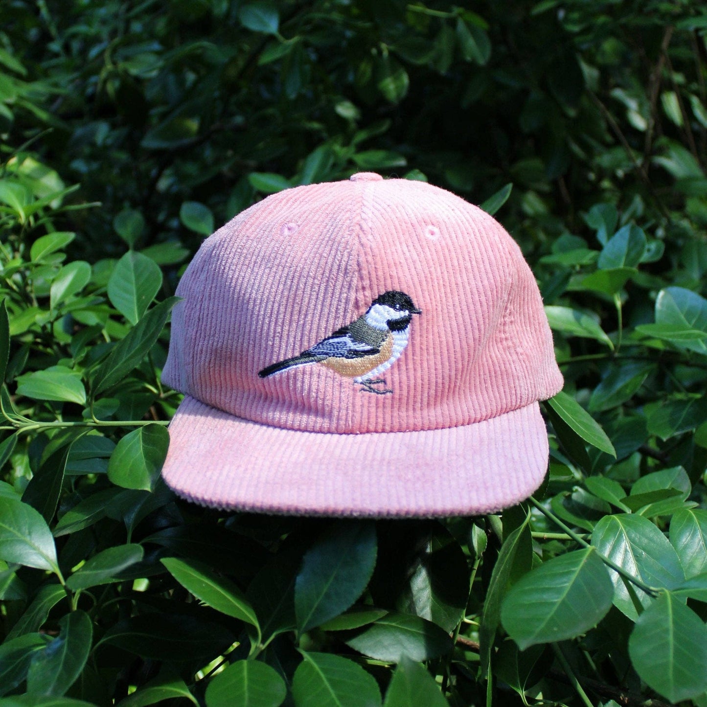 Pink Chickadee Corduroy Hat