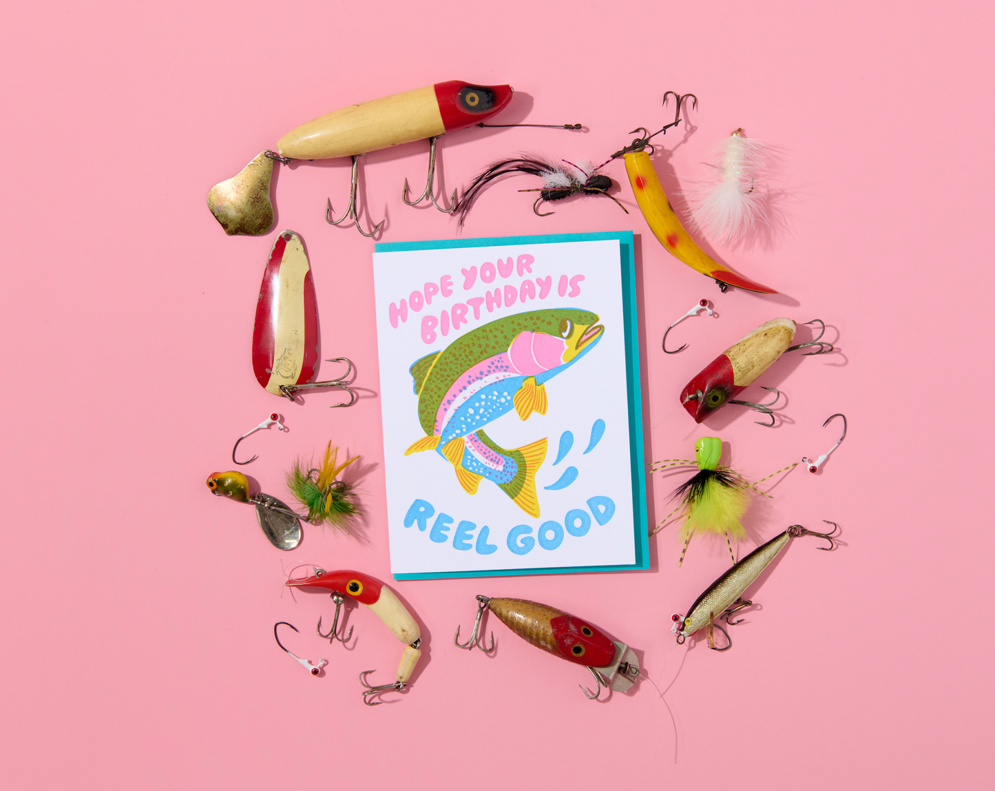 Letterpress Birthday Card | Reel Good Trout