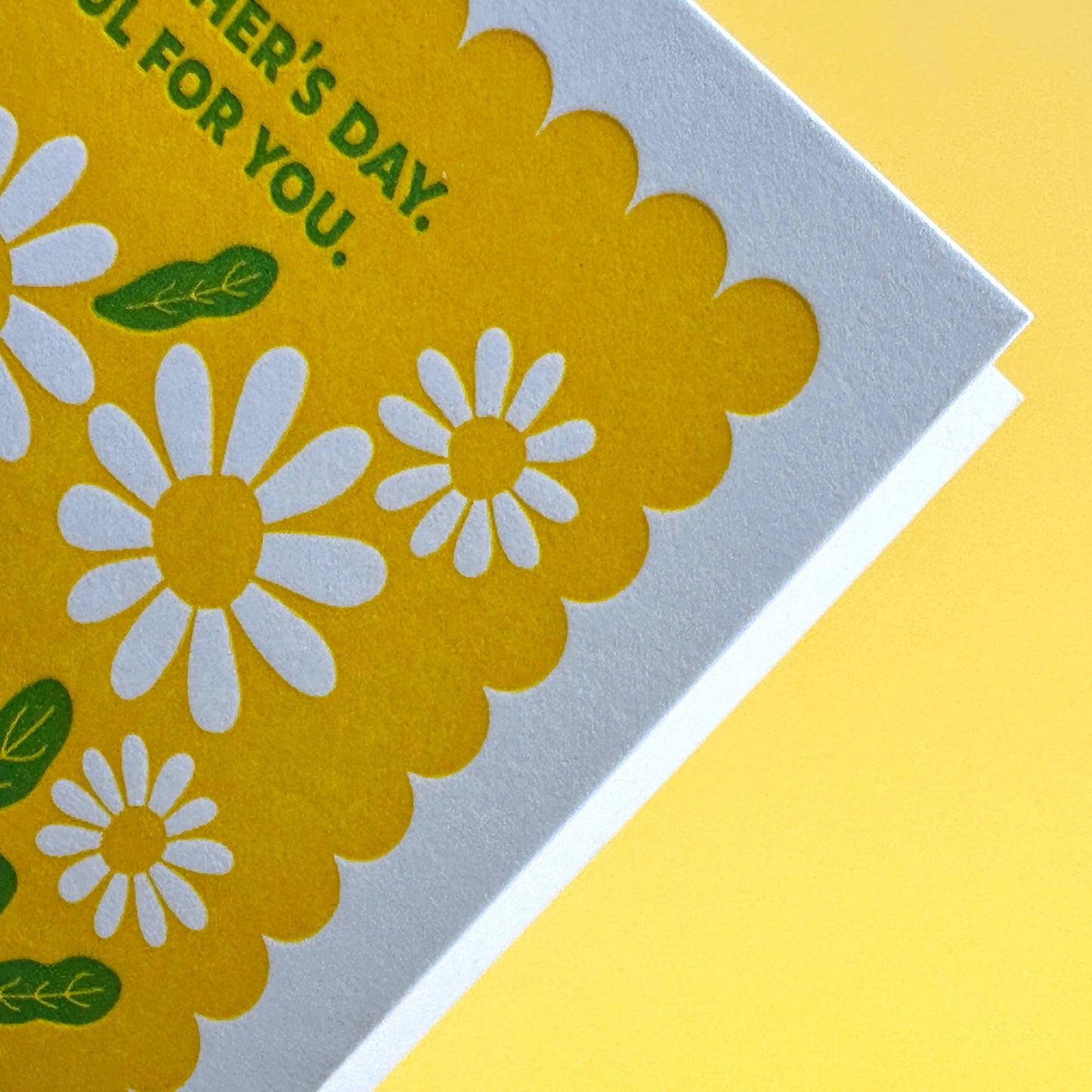 Happy Mother’s Day | Yellow Daisy Letterpress Card